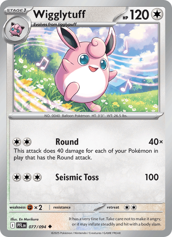 Wigglytuff 77/94 Phantasmal Flames English Pokémon card