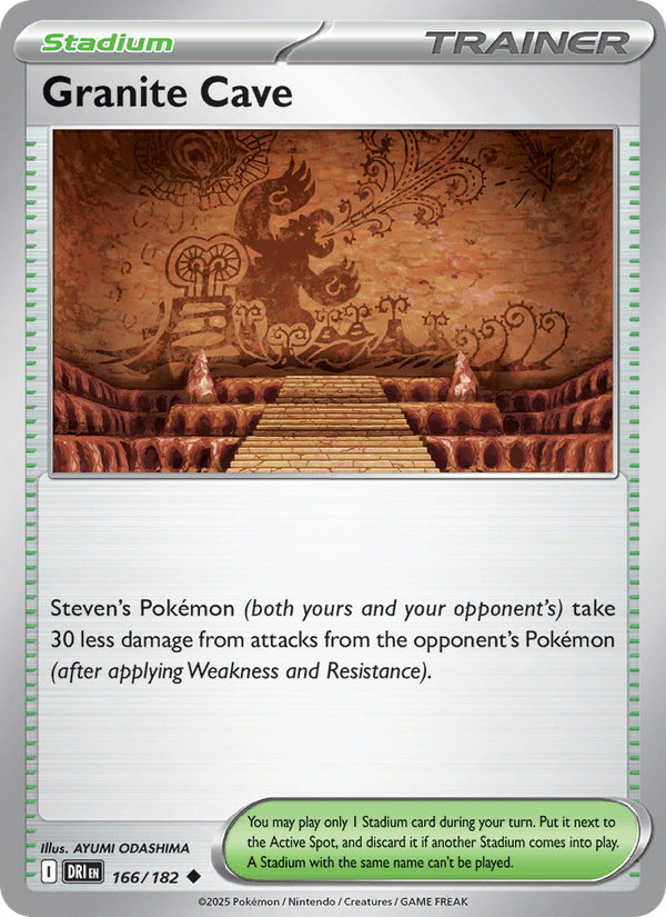 Granite Cave 166/182 Destined Rivals English Pokémon card