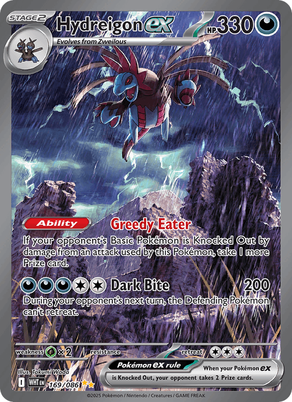Hydreigon ex 169/86 White Flare English Pokémon card