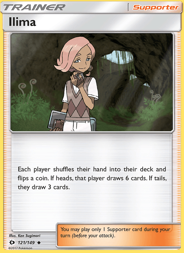 Ilima 121/149 Sun & Moon Base Set English Pokémon card