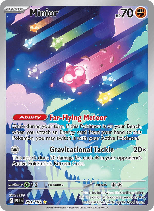 Minior 201/182 Paradox Rift English Pokémon card
