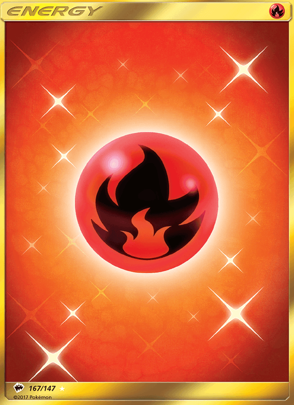 Fire Energy 167/147 Burning Shadows English Pokémon card