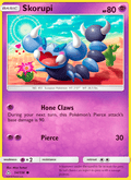 Skorupi 54/156 Ultra Prism English Pokémon card