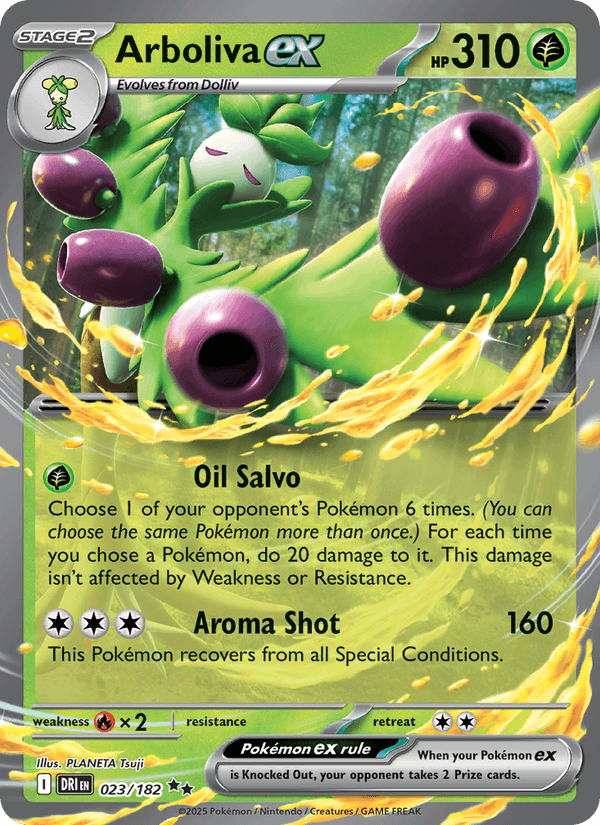 Arboliva ex 23/182 Destined Rivals English Pokémon card