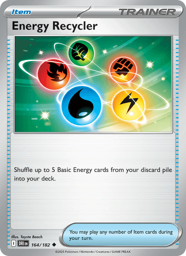 Energy Recycler 164/182 Destined Rivals English Pokémon card