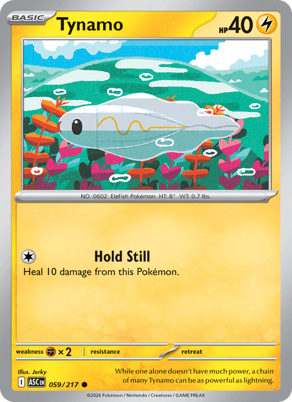 Tynamo 59/217 Ascended Heroes English Pokémon card