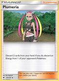 Plumeria 120/147 Burning Shadows English Pokémon card