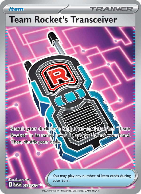 Team Rocket's Transceiver 263/217 Ascended Heroes English Pokémon card