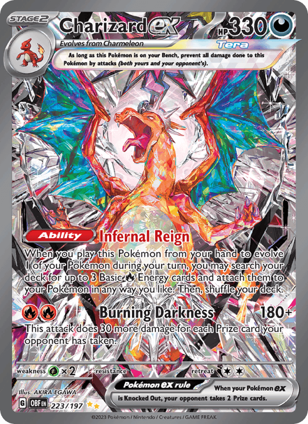 Charizard ex 223/197 Obsidian Flames English Pokémon card
