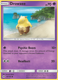 Drowzee 59/149 Sun & Moon Base Set English Pokémon card