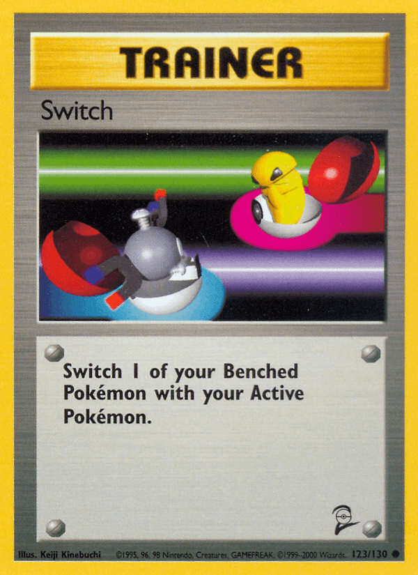 Switch 123/130 Base Set 2 English Pokémon card