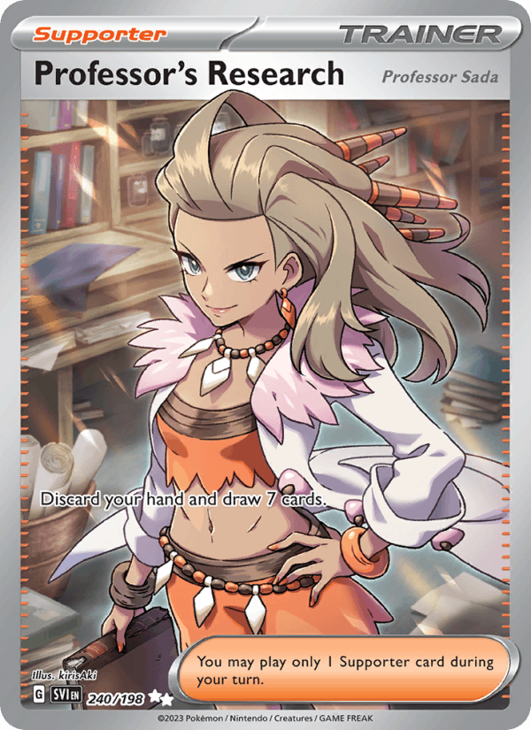 Professor's Research (Professor Sada) 240/198 Scarlet & Violet English Pokémon card