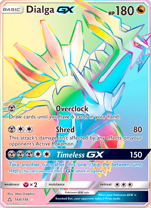 Dialga GX 164/156 Ultra Prism English Pokémon card