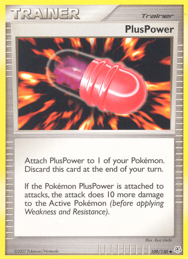 PlusPower 109/130 Diamond & Pearl English Pokémon card