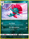 Weavile 74/156 Ultra Prism English Pokémon card