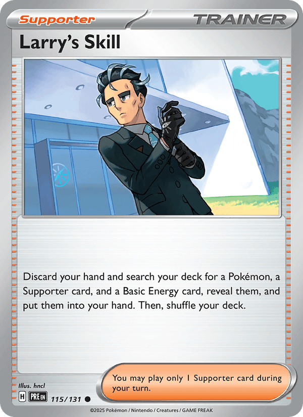 Larry's Skill 115/131 Prismatic Evolutions English Pokémon card