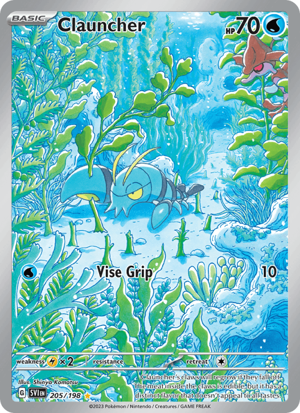 Clauncher 205/198 Scarlet & Violet English Pokémon card
