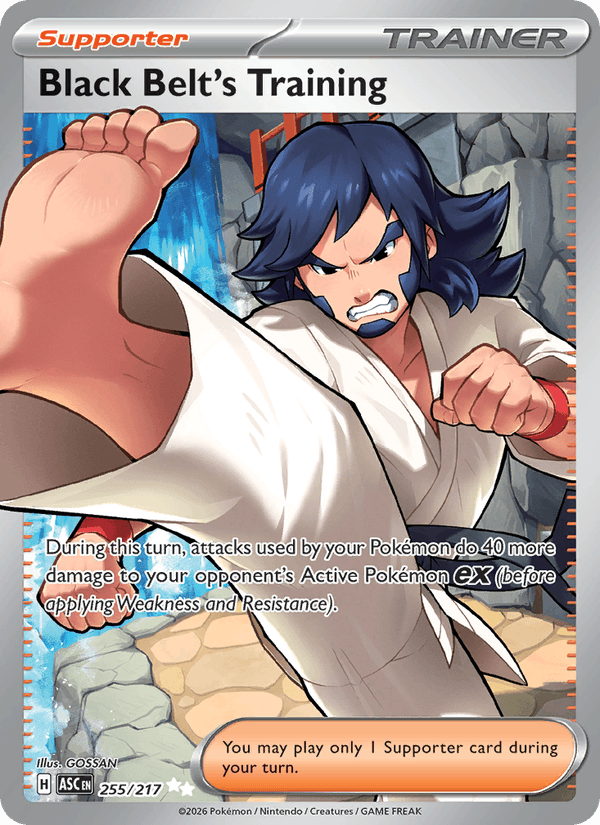 Black Belt's Training 255/217 Ascended Heroes English Pokémon card