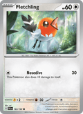 Fletchling 163/193 Paldea Evolved English Pokémon card