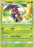 Ledian 10/147 Burning Shadows English Pokémon card
