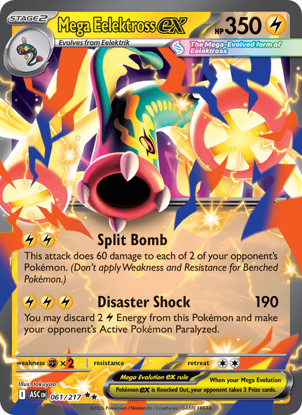 Mega Eelektross ex 61/217 Ascended Heroes English Pokémon card