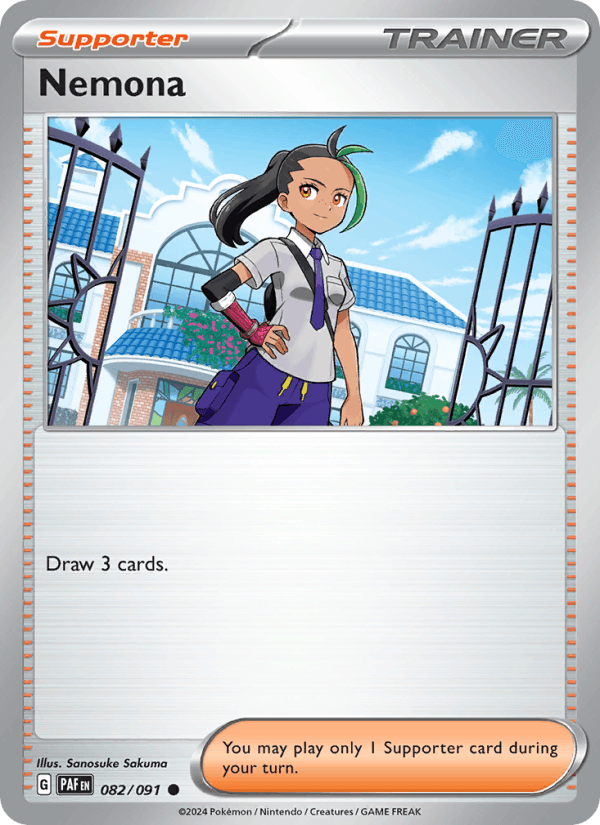 Nemona 82/91 Paldean Fates English Pokémon card
