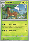 Sawsbuck 7/86 White Flare English Pokémon card