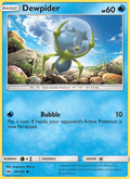 Dewpider 45/149 Sun & Moon Base Set English Pokémon card