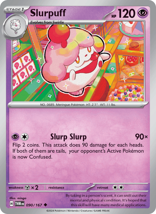 Slurpuff 90/167 Twilight Masquerade English Pokémon card