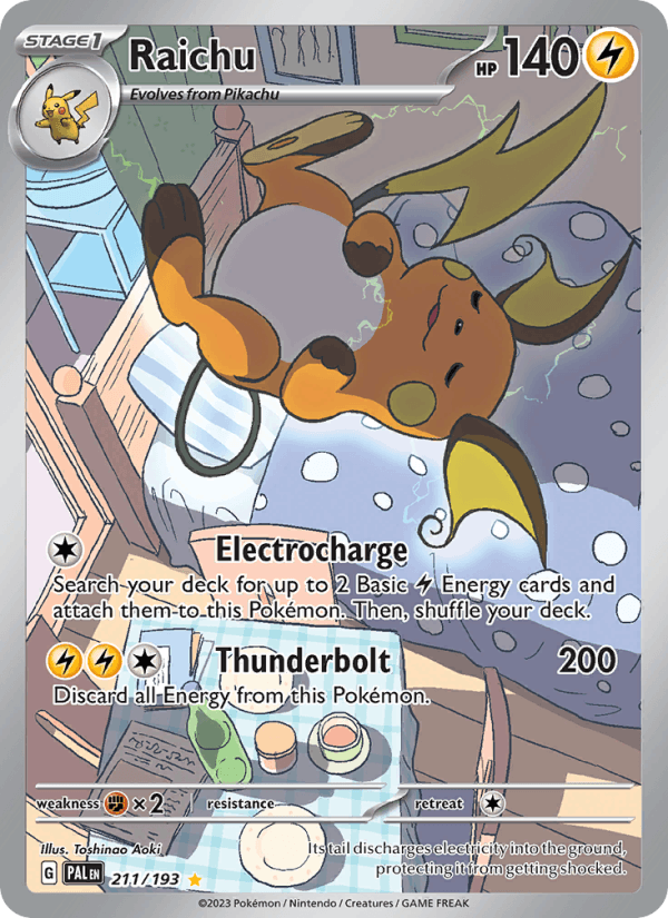 Raichu 211/193 Paldea Evolved English Pokémon card