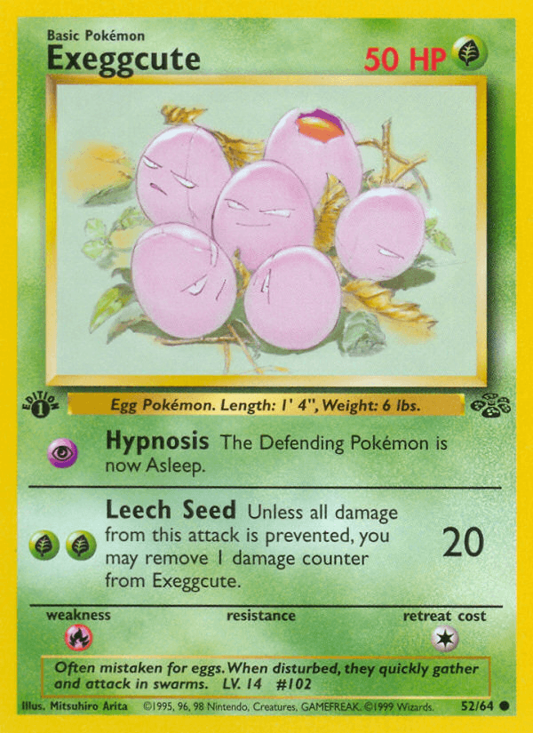 Exeggcute 52/64 Jungle English Pokémon card