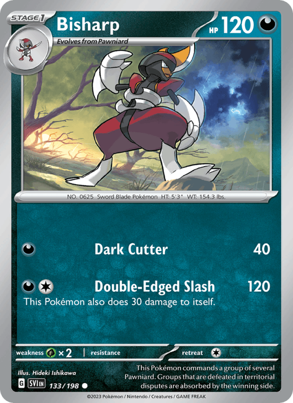 Bisharp 133/198 Scarlet & Violet English Pokémon card