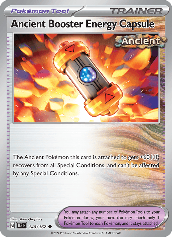 Ancient Booster Energy Capsule 140/162 Temporal Forces English Pokémon card