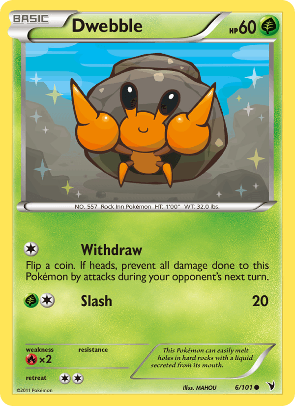 Dwebble 6/101 Noble Victories English Pokémon card