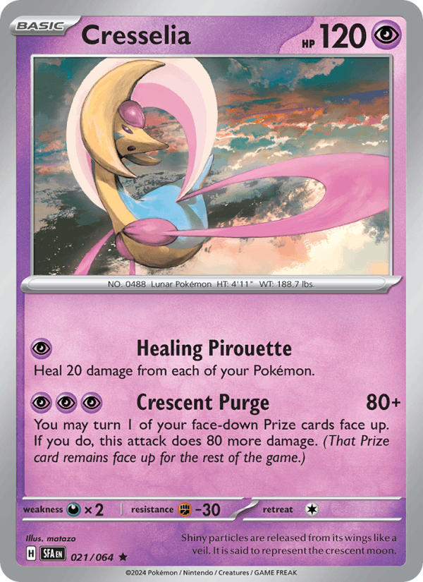 Cresselia 21/64 Shrouded Fable English Pokémon card