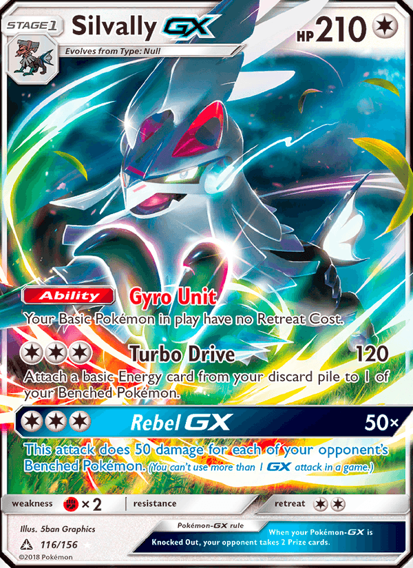 Silvally GX 116/156 Ultra Prism English Pokémon card