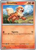 Growlithe 58/165 151 English Pokémon card