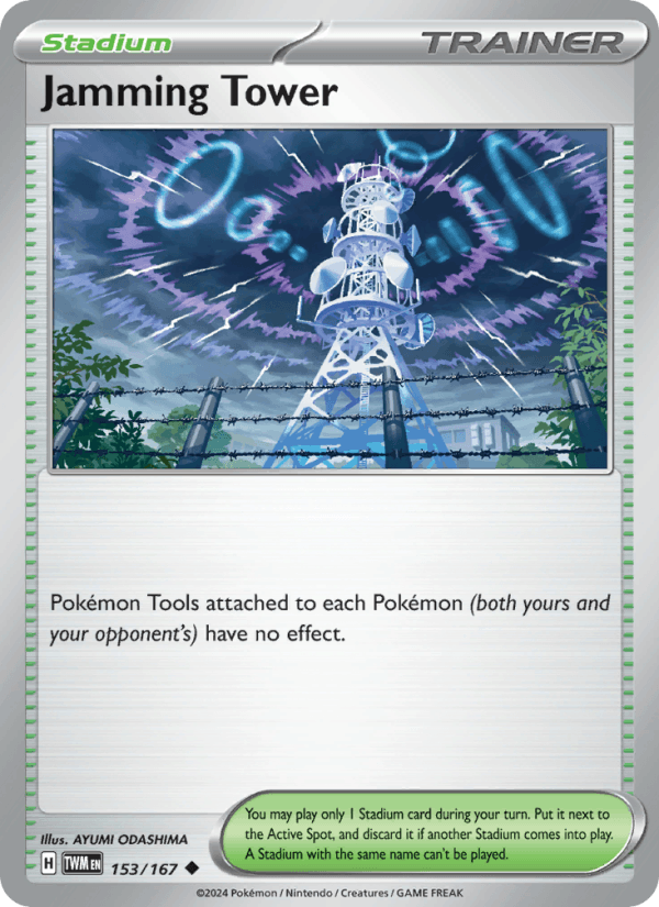 Jamming Tower 153/167 Twilight Masquerade English Pokémon card