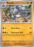 Rhydon 112/165 151 English Pokémon card