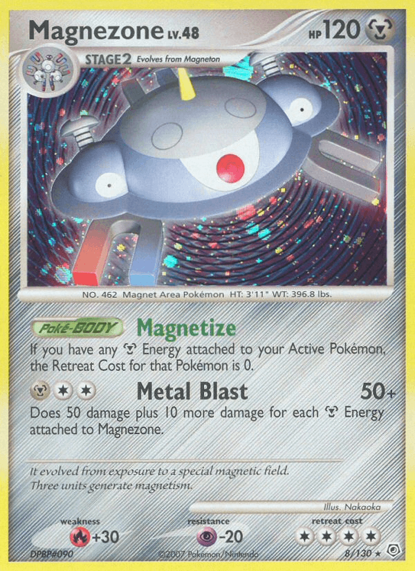 Magnezone 8/130 Diamond & Pearl English Pokémon card