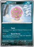 Spiritomb 129/198 Scarlet & Violet English Pokémon card