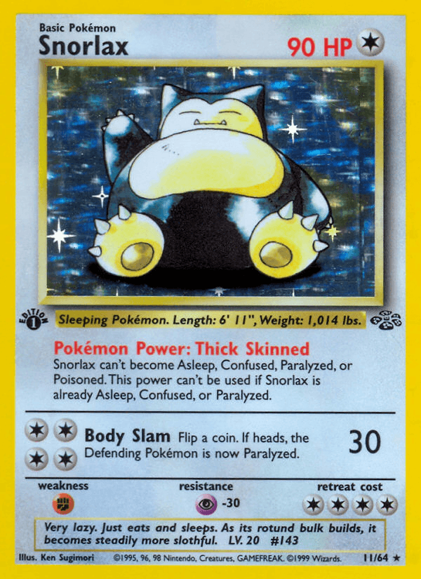 Snorlax 11/64 Jungle English Pokémon card