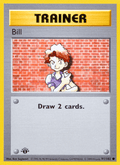Bill 91/102 Base Set English Pokémon card