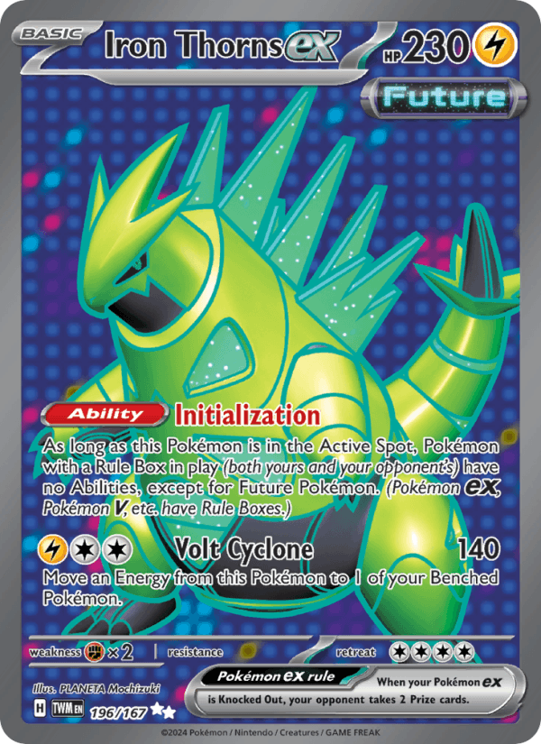 Iron Thorns ex 196/167 Twilight Masquerade English Pokémon card