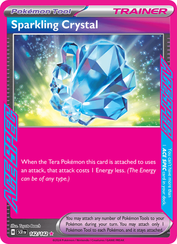 Sparkling Crystal 142/142 Stellar Crown English Pokémon card