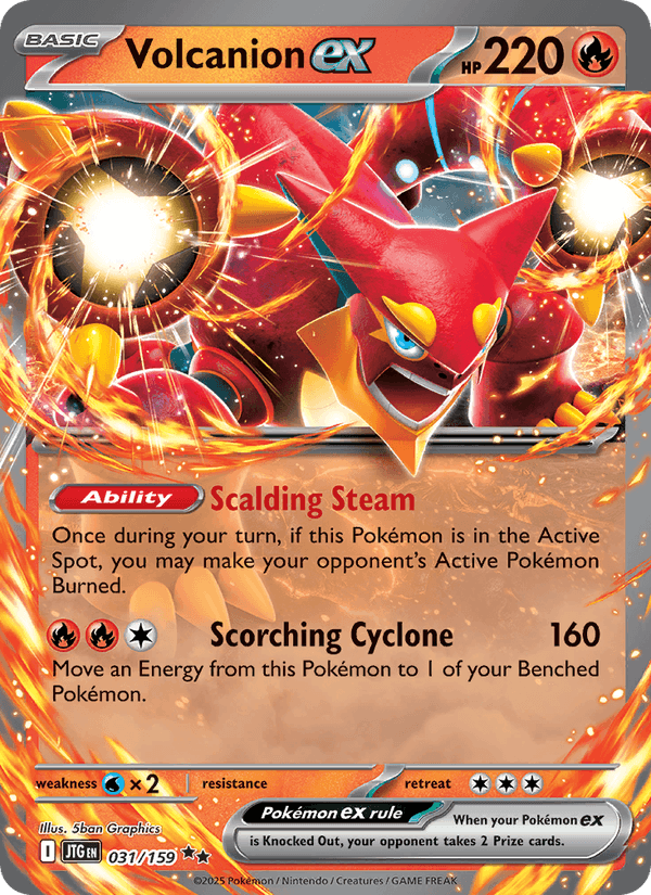 Volcanion ex 31/159 Journey Together English Pokémon card