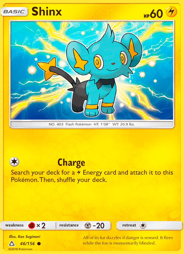 Shinx 46/156 Ultra Prism English Pokémon card