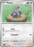 Pidove 71/86 Black Bolt English Pokémon card
