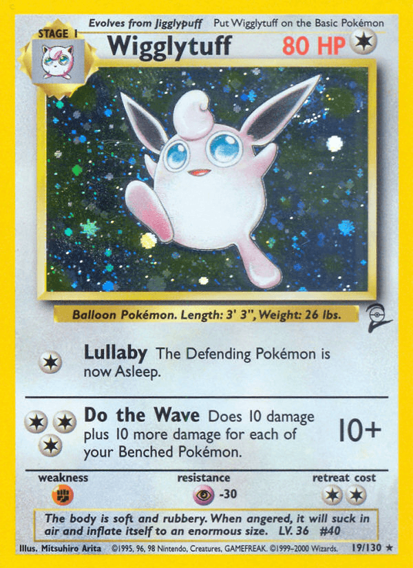 Wigglytuff 19/130 Base Set 2 English Pokémon card