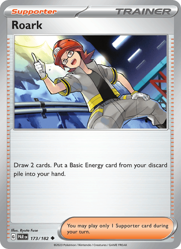 Roark 173/182 Paradox Rift English Pokémon card